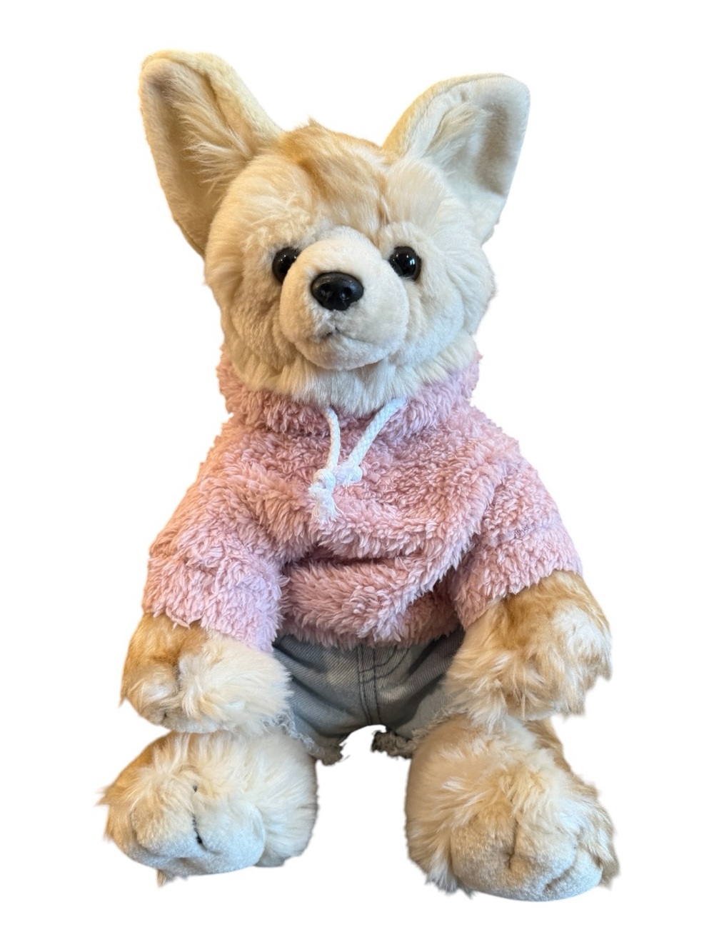 BUILD A BEAR Fennec Fox Rare Plush St Louis Zoo Stuffed Animal Lovey 14"